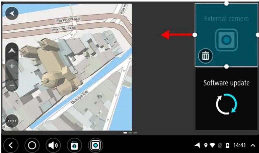 TOMTOM Bridge - Redimensionner les applis et les widgets - 1
