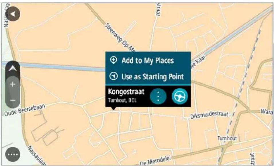 TOMTOM Bridge - Ajouter un emplacement à Mes destinations à partir de la carte - 1