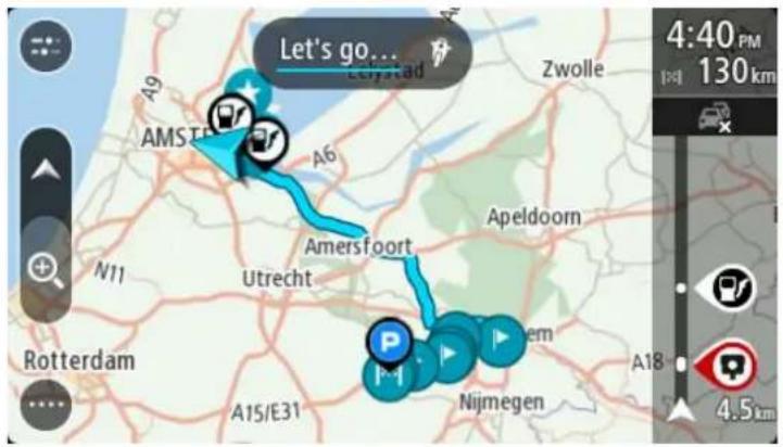 TOMTOM Bridge - Se rendre à un arrêt d'un parcours enregistré - 4
