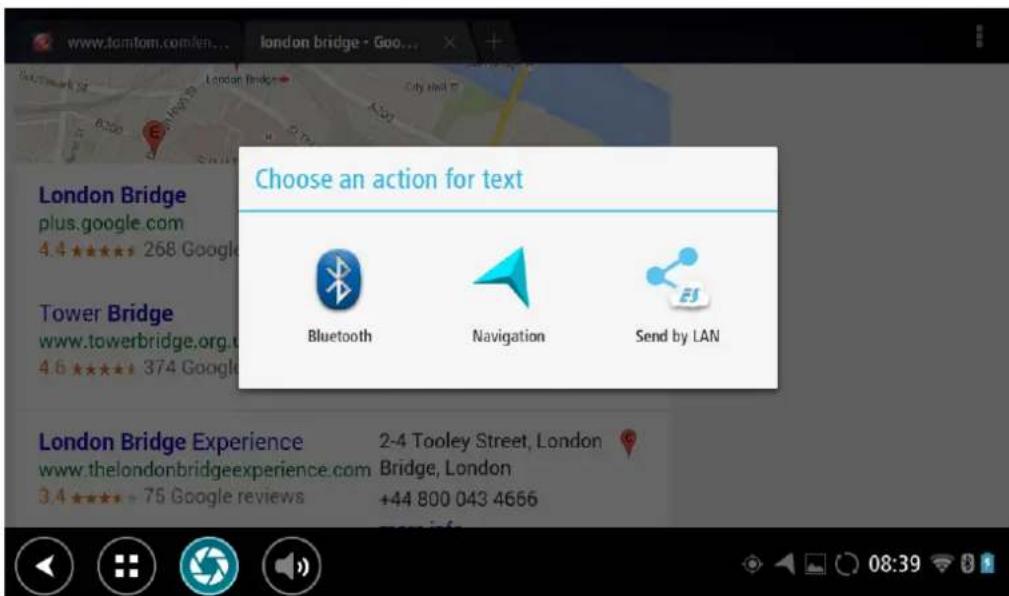 TOMTOM Bridge - Planifier un parcours à l'aide du navigateur Internet - 2