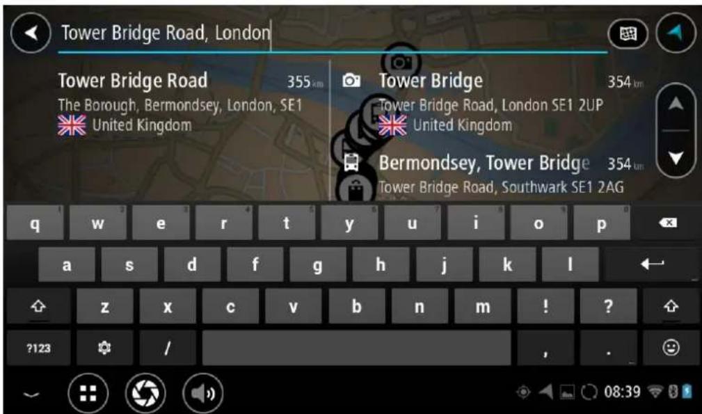 TOMTOM Bridge - Planifier un parcours à l'aide du navigateur Internet - 3