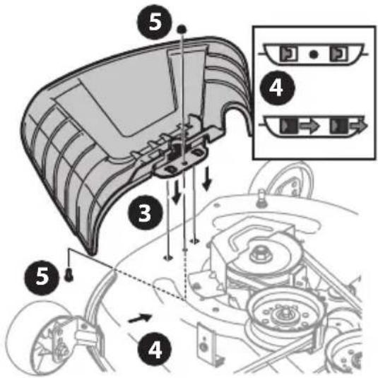 TROY-BILT Mustang Z54 - Installez le support de goulotte (le cas échéant) - 1