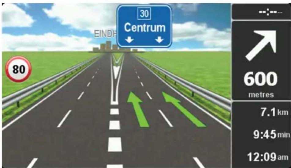 TOMTOM Lexus MoveOn Navi - Utiliser le guidage sur changement de voie - 1