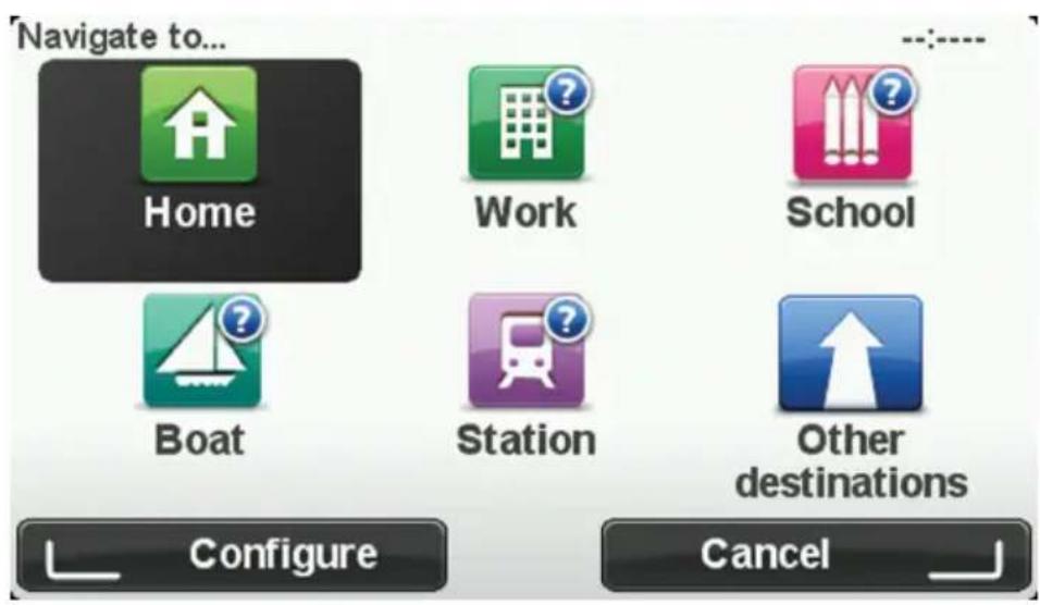 TOMTOM Lexus MoveOn Navi - Destinations fréquentes - 1