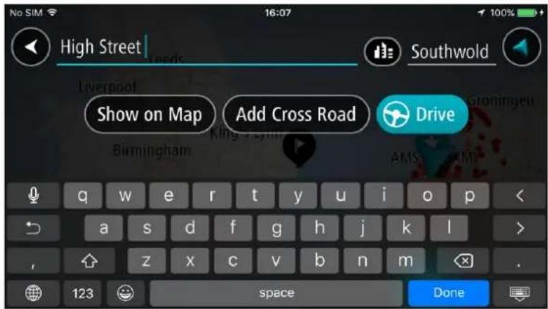 TOMTOM In-Dash app - Planifier un parcours à l'aide de la fonction de recherche rapide - 5