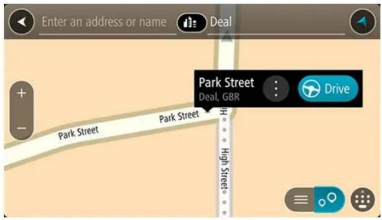 TOMTOM In-Dash app - Utiliser les résultats de la recherche - 4