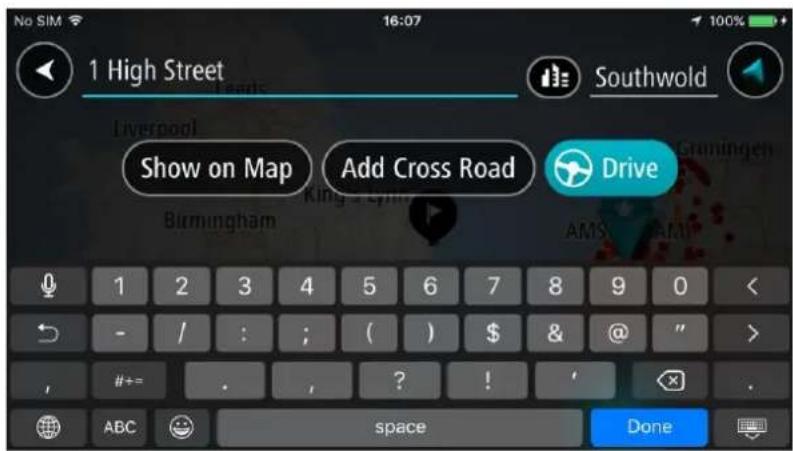TOMTOM In-Dash app - Planifier un parcours à l'aide de la fonction de recherche rapide - 6