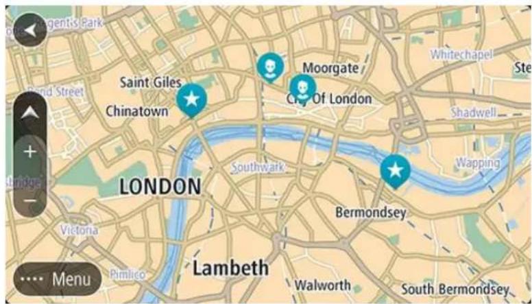TOMTOM In-Dash app - Planifier un parcours à l'aide de la carte - 1