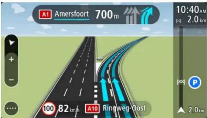 TOMTOM In-Dash app - Guidage avancé sur changement de voie - 1