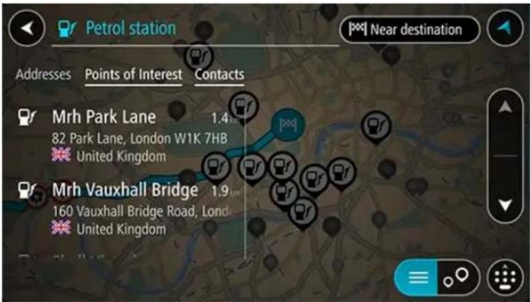 TOMTOM In-Dash app - Trouver une station-service - 5