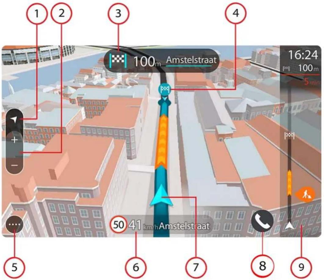 TOMTOM In-Dash app - Le mode guidage - 1
