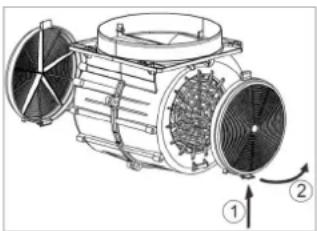 BOMANN DU 7607 G - Aktivkohlefilter für Umluftbetrieb einsetzen - 1