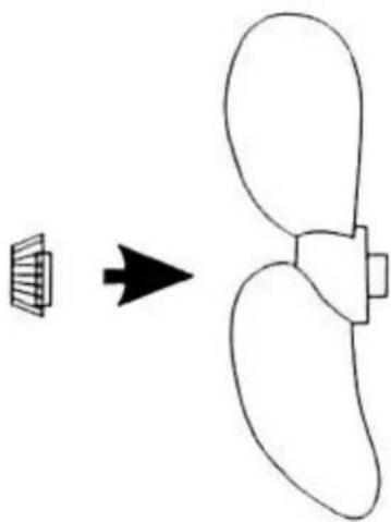 Orbegozo SF 0249 - Install fan blade - 1