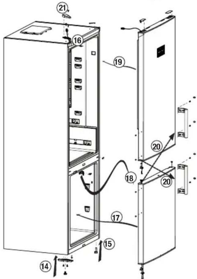 BEKO RCNE560E60ZXRN - De deuren omkeren - 2