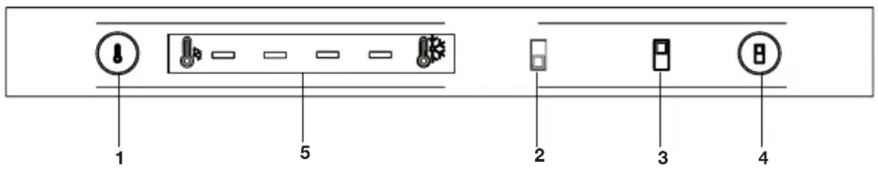 BEKO RCNE560E60ZXRN - Bandeau indicateur - 1