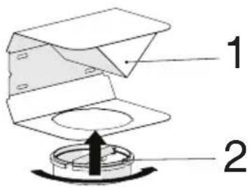 BEKO BHCB93640BH - Instalación del deflector de aire (BHCB 93640 BH) - 2