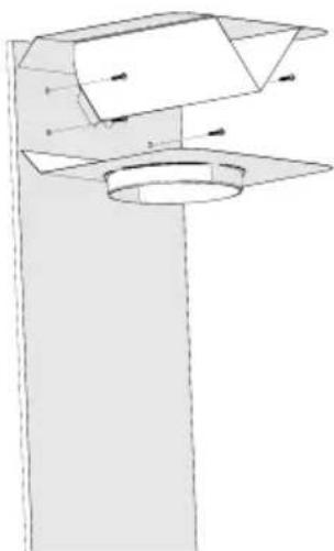 BEKO BHCB93640BH - Instalación del deflector de aire (BHCB 93640 BH) - 3