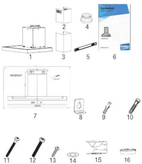 BEKO BHCB93640BH - Installatie toebehoren - 1