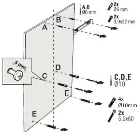 BEKO BHCB93640BH - Instalace na stěnu - 1