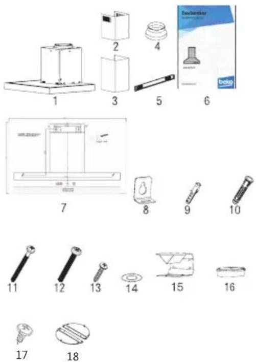 BEKO BHCB93640BH - Instalace příslušenství - 1