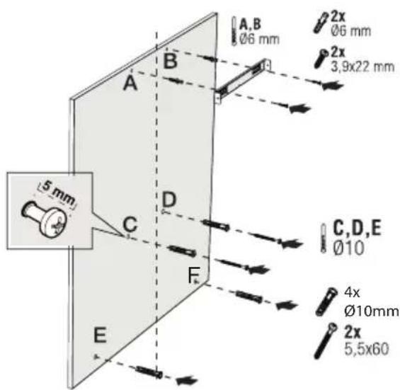 BEKO BHCB93640BH - Wandmontage - 1