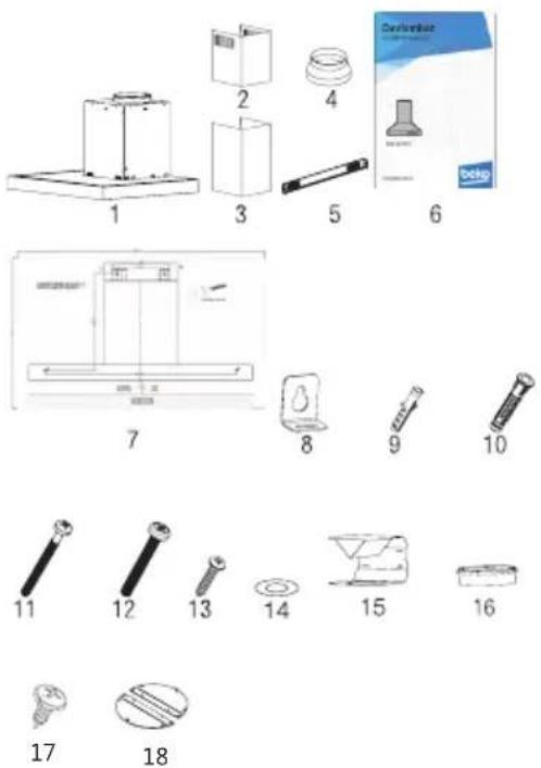 BEKO BHCB93640BH - Inštalačné príslušenstvo - 1