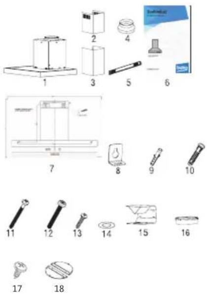 BEKO BHCB93640BH - Installations-Zubehör - 1