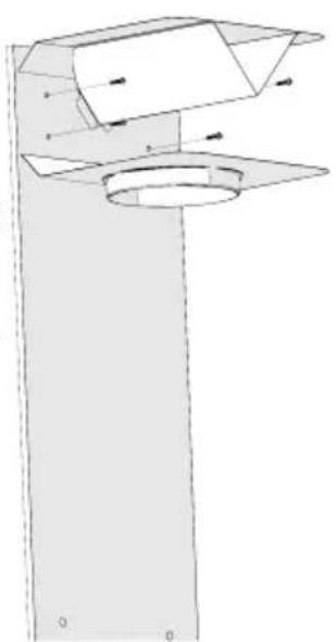BEKO BHCB93640BH - Instalarea deflectorului de aer (BHCB 93640 BH) - 3