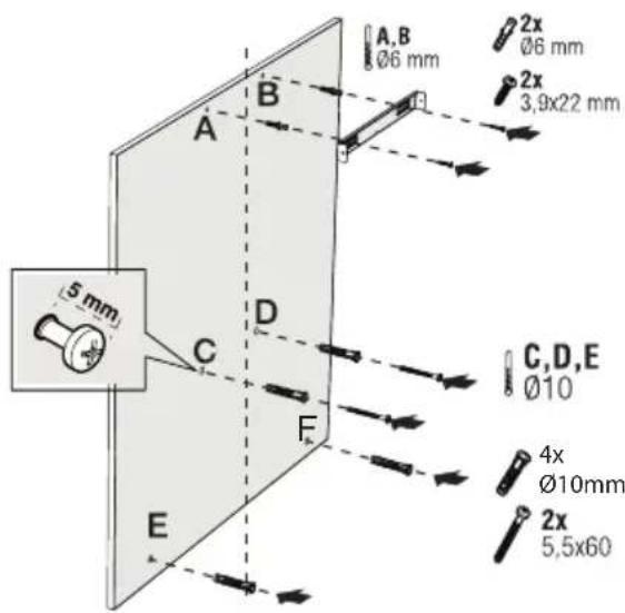 BEKO BHCB93640BH - Montaje en la pared - 1
