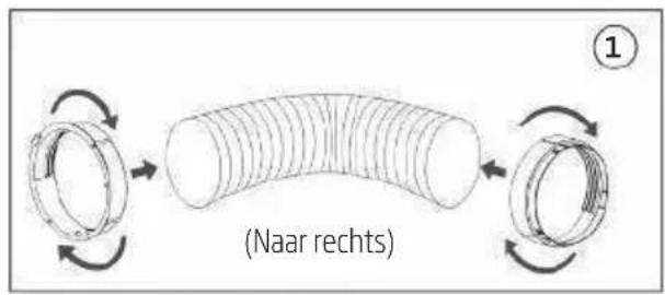 BEKO 8891923200 - Introductie van de installatie van de uitlaatslang - 1