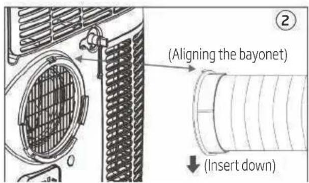 BEKO 8891923200 - Introduction to exhaust hose installation - 2