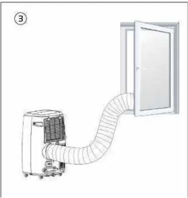 BEKO 8891923200 - Présentation de l'installation du tuyau d'évacuation - 3