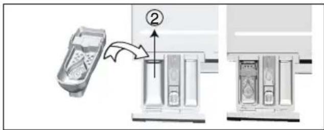 BEKO HTV7733XW01 - Als het product voorzien is van een houder voor vloeibaar wasmiddel: - 1