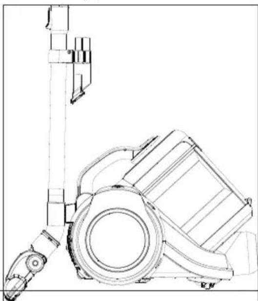 BEKO VCM 7180 T - Switching off the vacuum cleaner and parking feature - 1