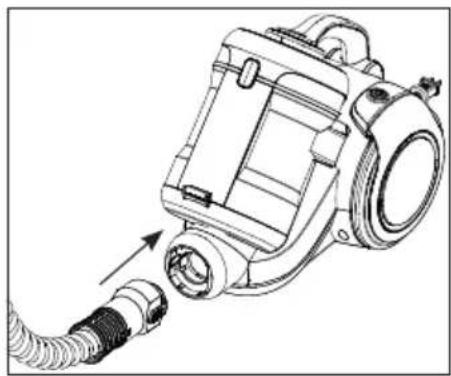 BEKO VCM 7180 T - Установка/снятие шланга - 1