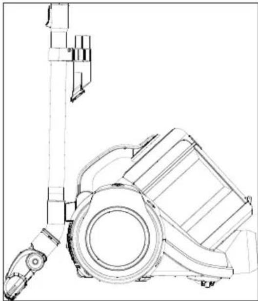 BEKO VCM 7180 T - Stänga av dammsugaren och parkeringsfunktionen - 1