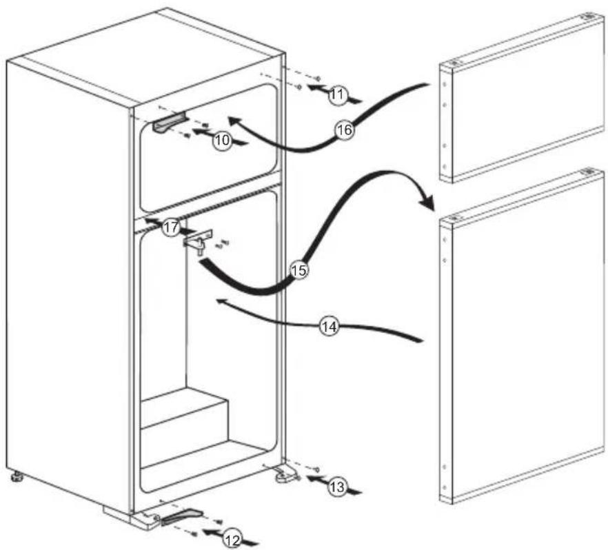 BEKO 7521620011 - Inversión de las puertas - 2