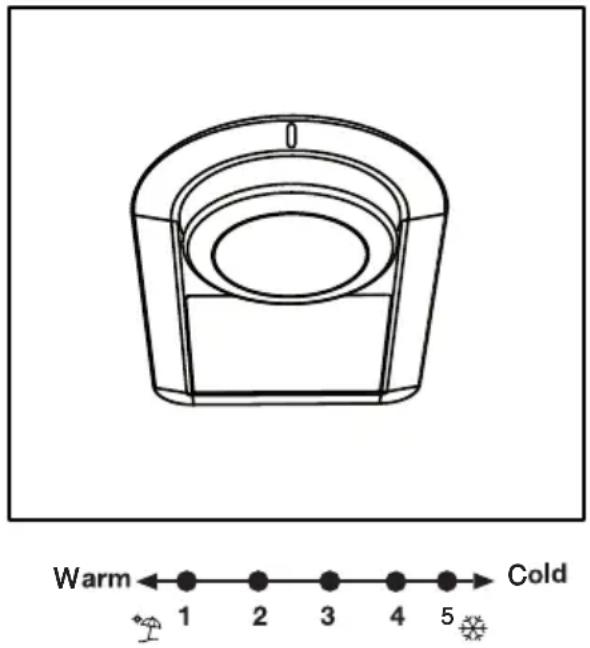 BEKO KG560E50ZXPCHN - Thermostat setting button - 1
