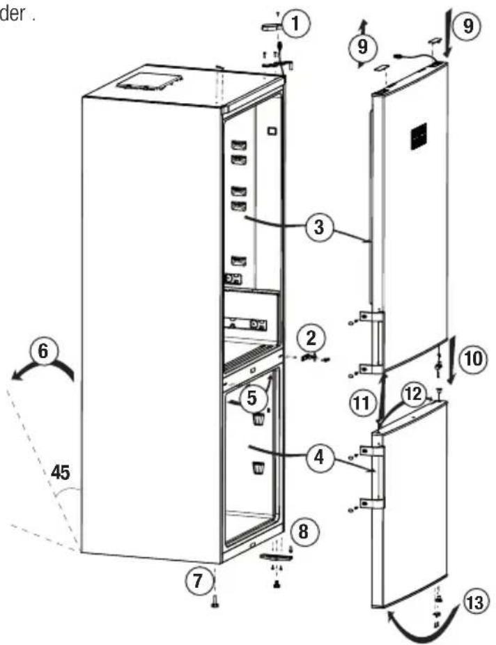 BEKO KG560E50ZXPCHN - Reversing the doors - 1