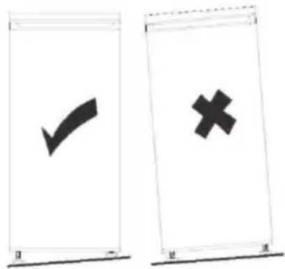 BEKO RDSO206K30WN - Nivelleer de koelkast. - 2