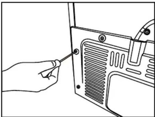 BEKO GNE480E30ZXPN - Fissaggio dei cunei in plastica - 1