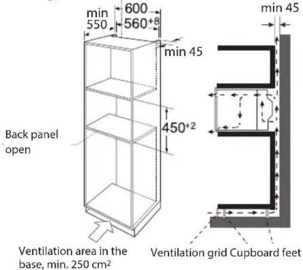 SHARP KM34S3B - INSTALLATION DIMENSIONS - 2