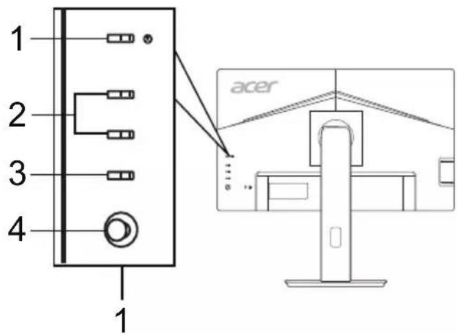 ACER BR247Y - Contrôles basiques - 1