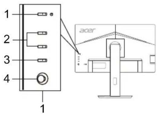 ACER B247YA - 將顯示器連接至電腦 - 2