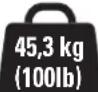 Secura QLL23 - Votre téléviseur pèse-t-il plus de 45,3 kg (100lb), y compris les accessoires ? - 1