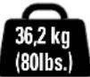 Secura QLF315-B2 - Weegt uw tv meer dan 36,2 kg (80lbs.), inclusief accessoires? - 1