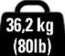 Secura QLF315-B2 - Votre téléviseur pèse-t-il plus de 36,2 kg (80lb), y compris les accessoires ? - 1