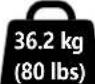 Secura QLF315-B2 - 您的电视机连同附件的重量超过 36.2 kg (80 lbs) 吗? - 1