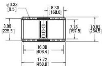 Secura QLF315-B2 - Dimensions in. [mm] - 2