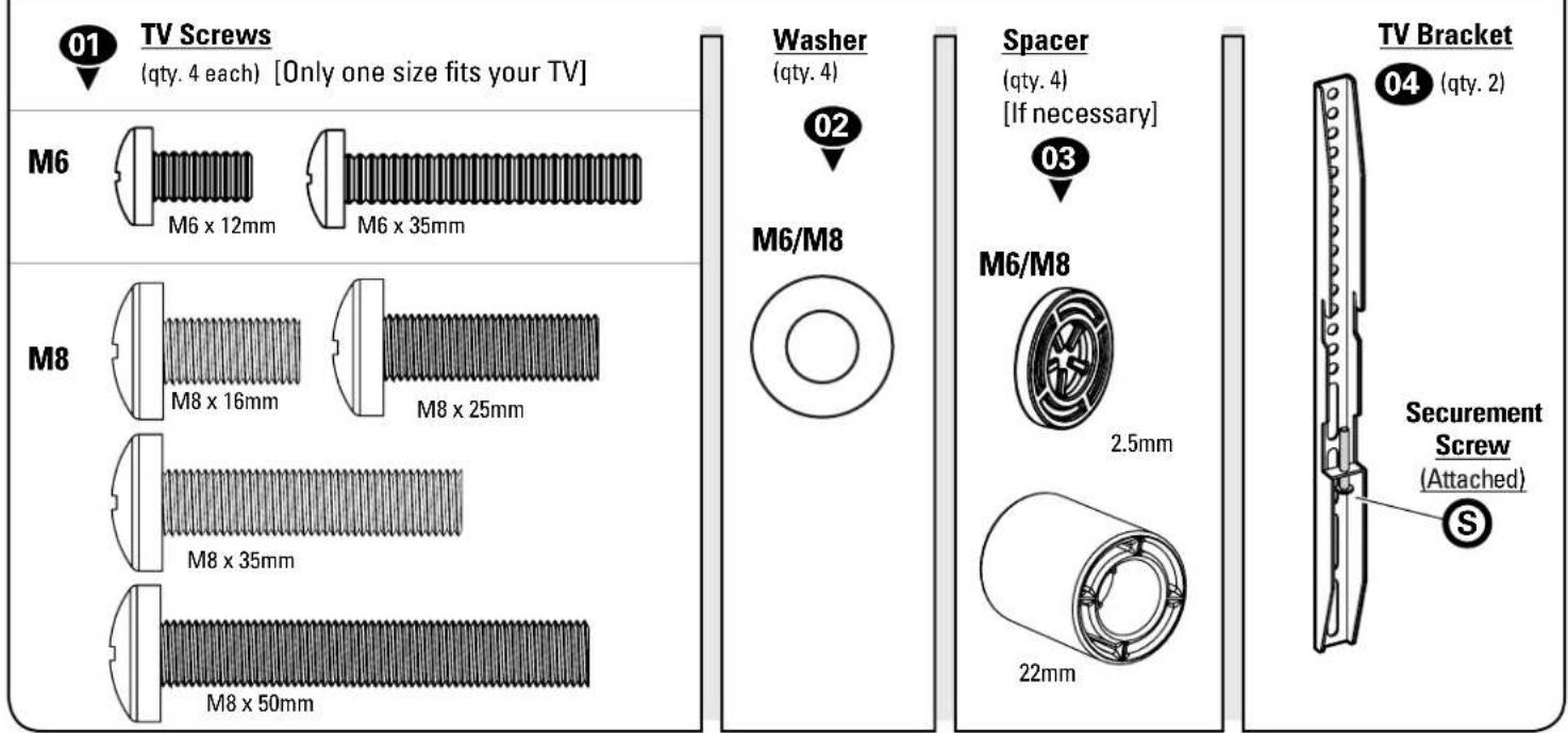 Secura QLF315-B2 - Supplied Parts and Hardware - 1